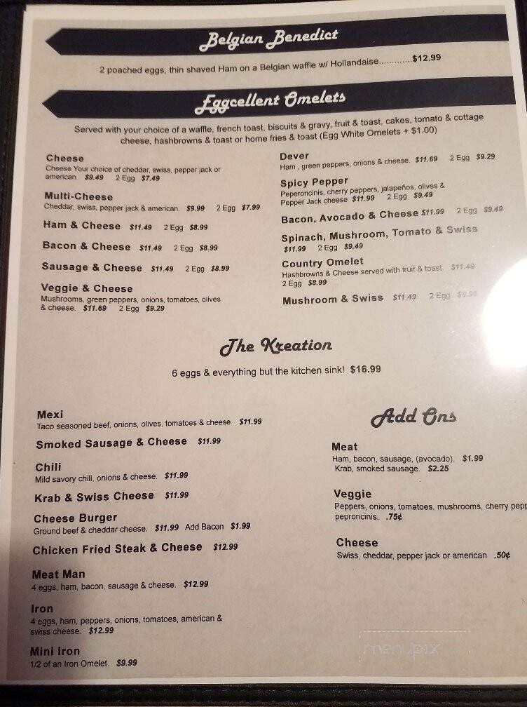 Kabot's Kitchen - Spokane, WA menu_pic
