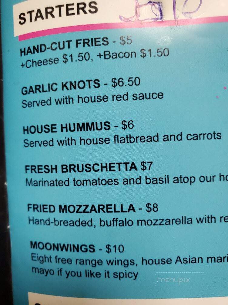 Moondog Pizza - Morganton, NC menu_pic