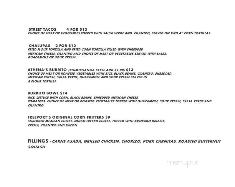 Athena's Cantina - Freeport, ME menu_pic