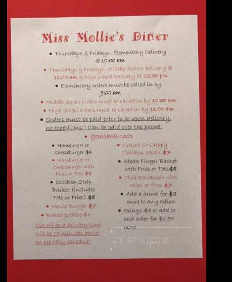 Miss Mollie's Diner - Alto, TX