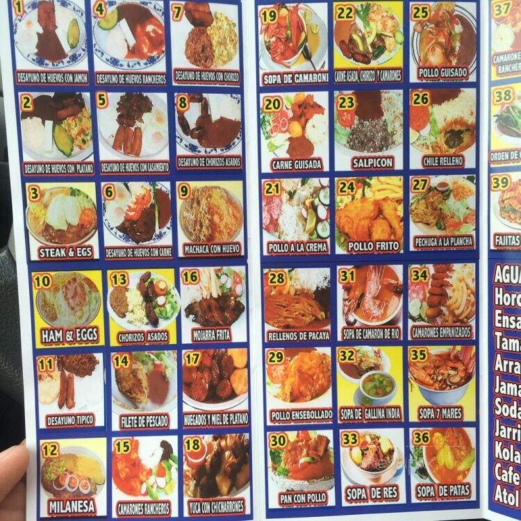 El Guanaquito No 2 - Los Angeles, CA menu_pic