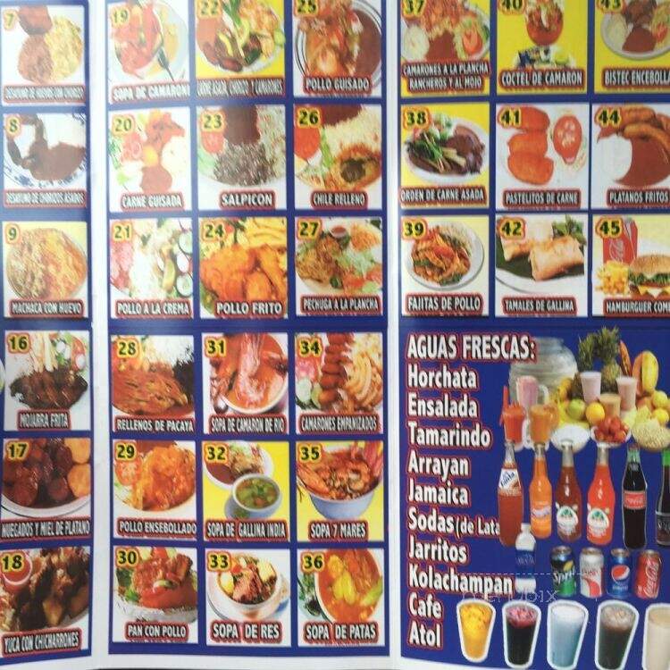 El Guanaquito No 2 - Los Angeles, CA menu_pic