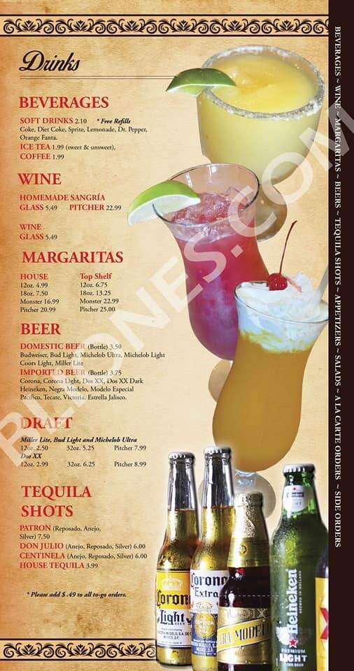 Los Agaves Mexican Grill - White House, TN menu_pic