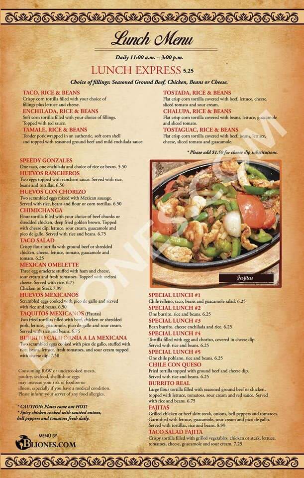 Los Agaves Mexican Grill - White House, TN menu_pic