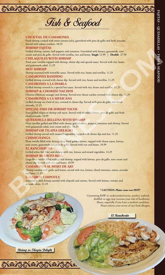 Los Agaves Mexican Grill - White House, TN menu_pic