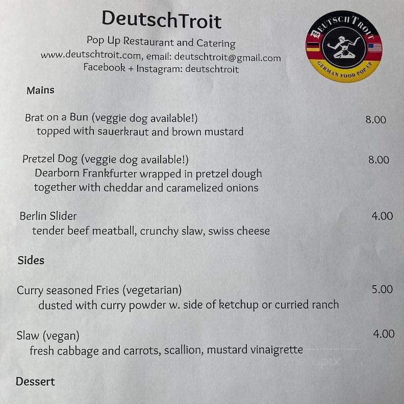 Tv Lounge - Detroit, MI menu_pic