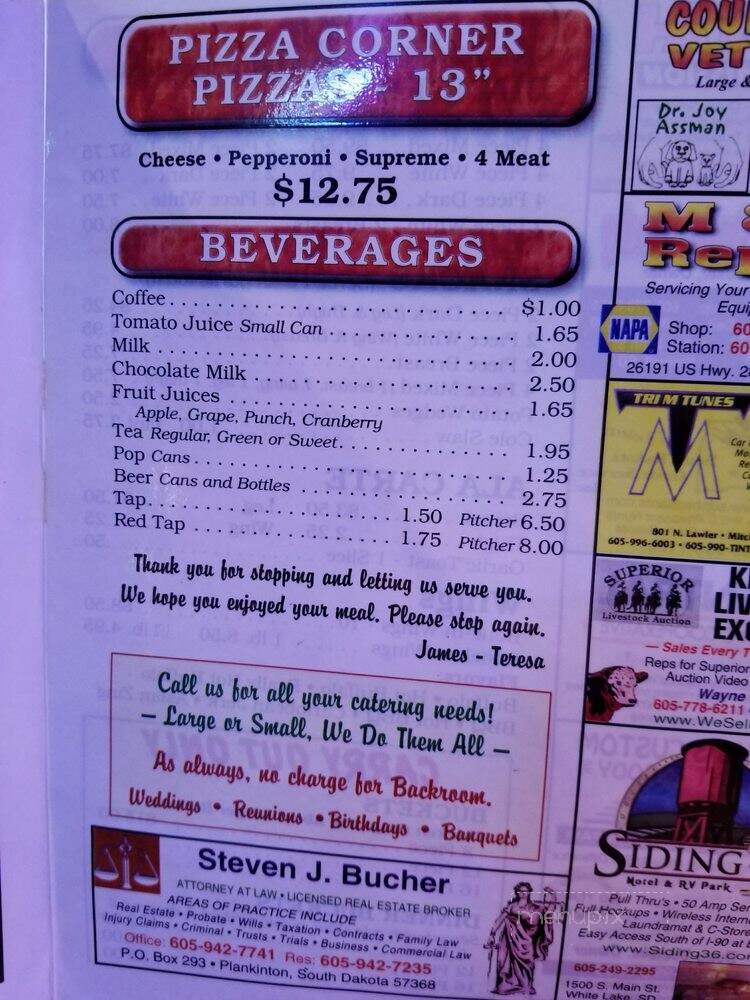 Plank-Inn - Plankinton, SD menu_pic
