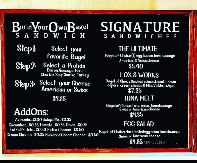 Bagels Galore - Rancho Palos Verdes, CA menu_pic
