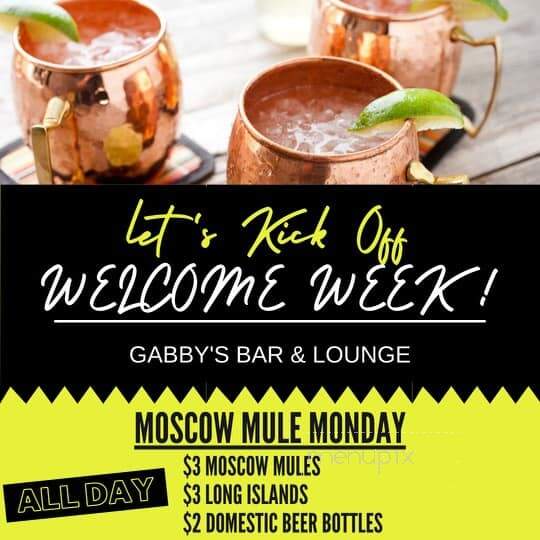 Gabby's Bar & Lounge - Winona, MN menu_pic