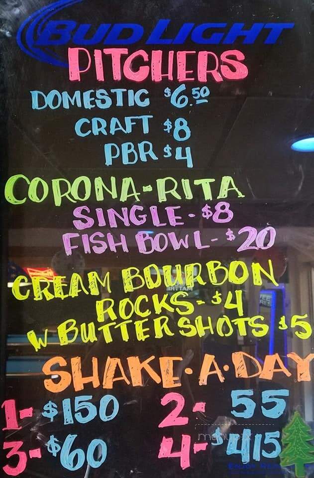 My Buddy's Place - Sheridan, WY menu_pic