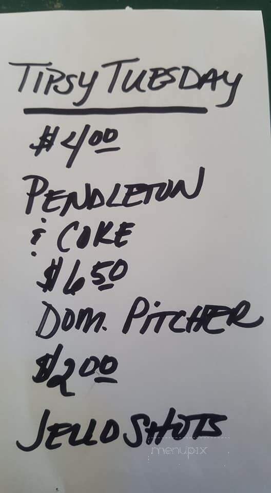 My Buddy's Place - Sheridan, WY menu_pic