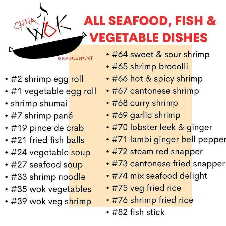China Wok Restaurant - Dunnellon, FL menu_pic
