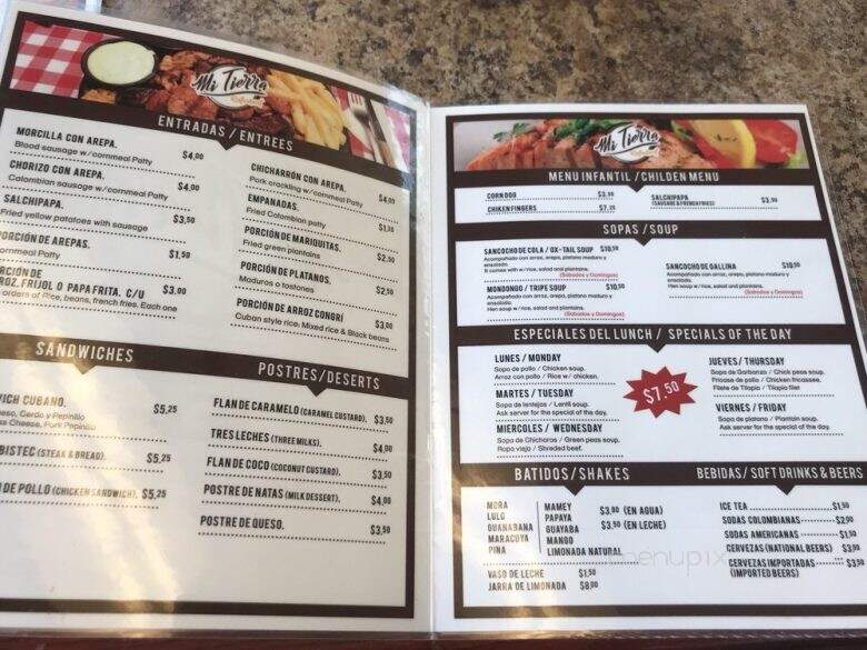 Mi Tierra Restaurant - Sarasota, FL menu_pic