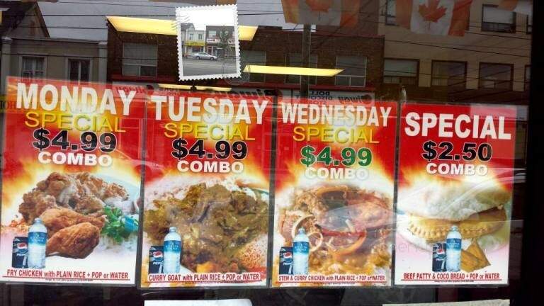 Golden Cook Caribbean Restaurant - Toronto, ON menu_pic
