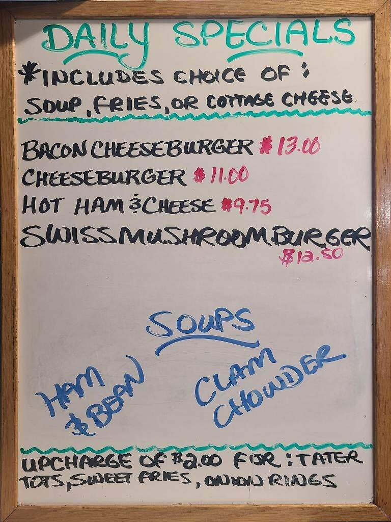 Von's Cafe - Eureka, MT menu_pic