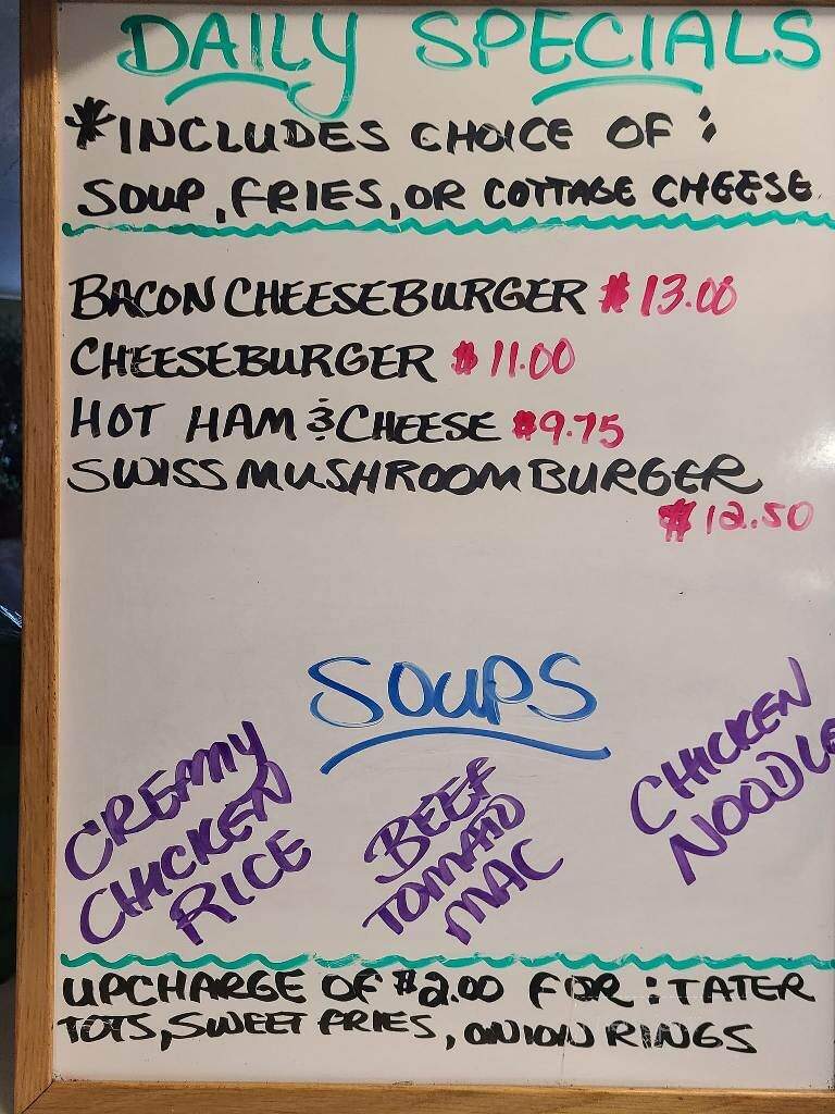 Von's Cafe - Eureka, MT menu_pic
