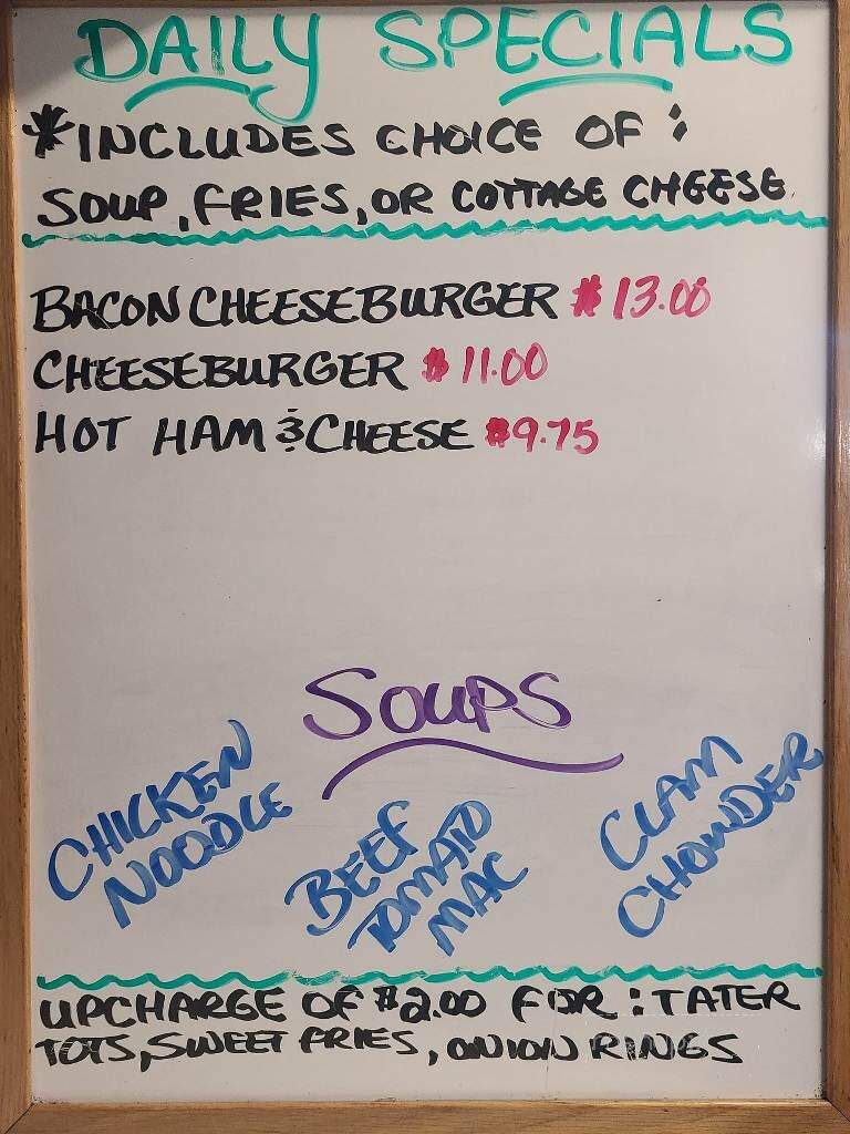 Von's Cafe - Eureka, MT menu_pic