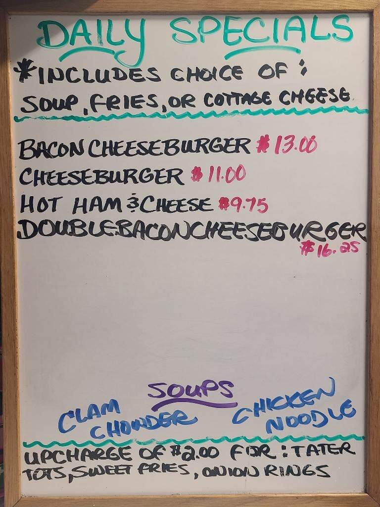 Von's Cafe - Eureka, MT menu_pic