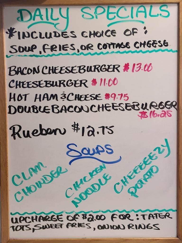 Von's Cafe - Eureka, MT menu_pic
