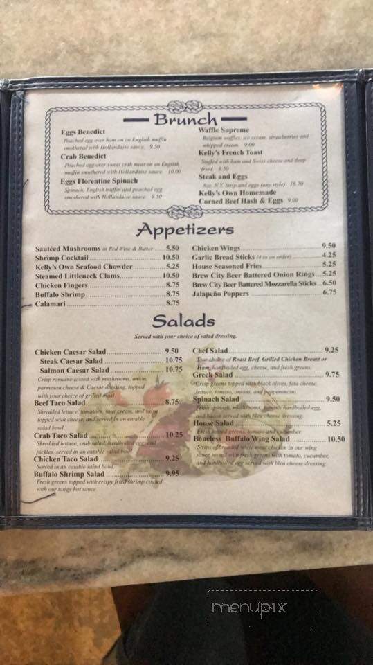 Kelly's Dock-Side Cafe - Ithaca, NY menu_pic