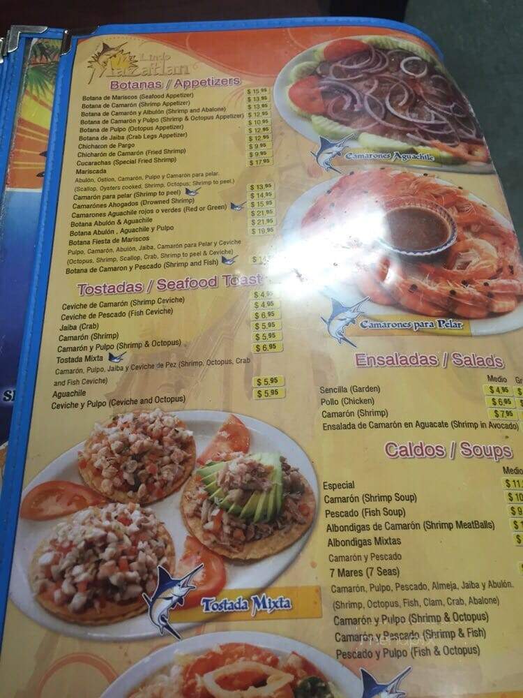 Mi Lindo Mazatlan Restaurante - Oklahoma City, OK menu_pic