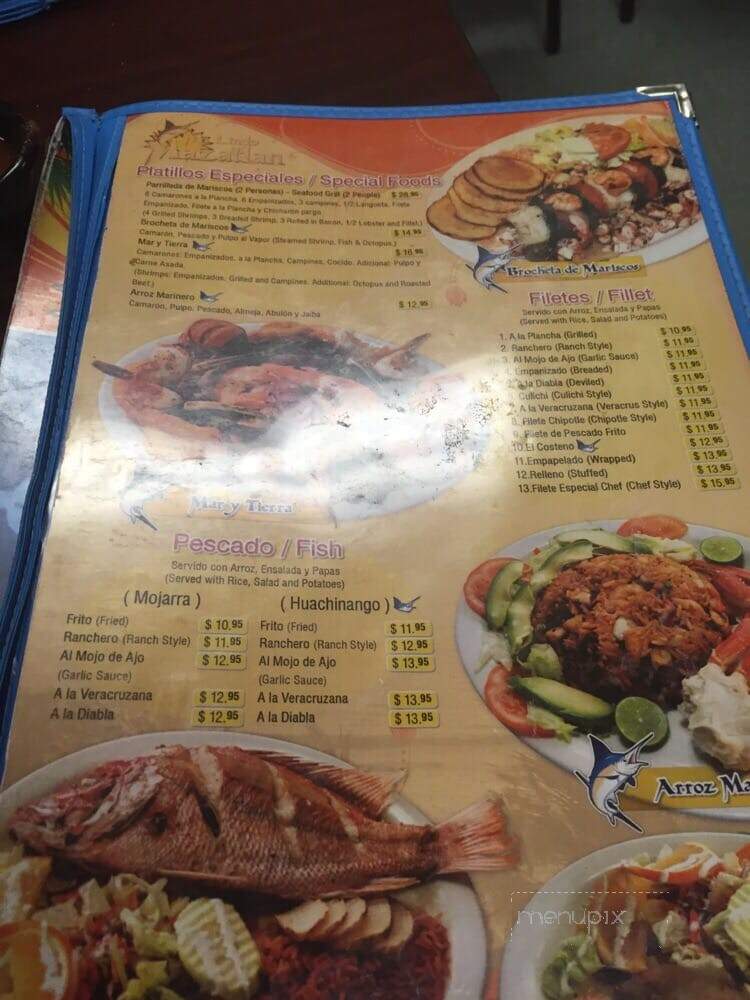 Mi Lindo Mazatlan Restaurante - Oklahoma City, OK menu_pic