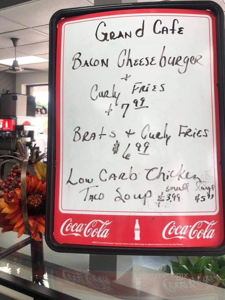 Grand Avenue Cafe - Ponca City, OK menu_pic