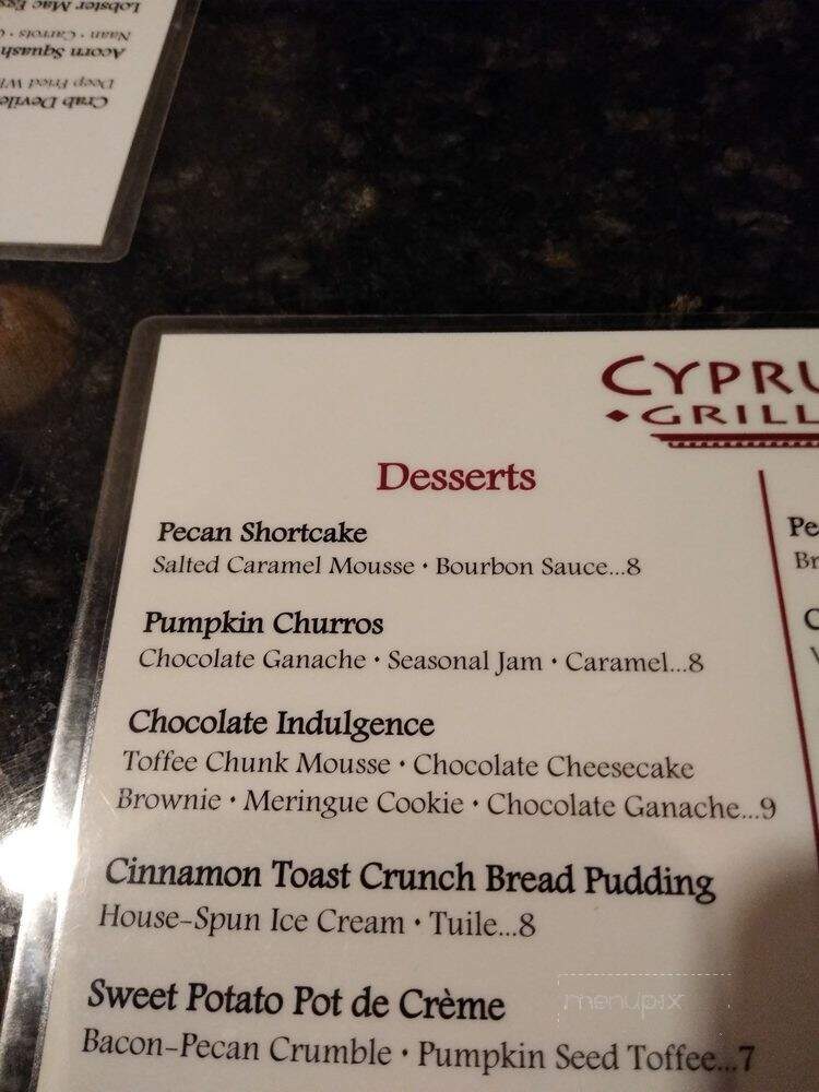 Cyprus Grille - Hampton, VA menu_pic