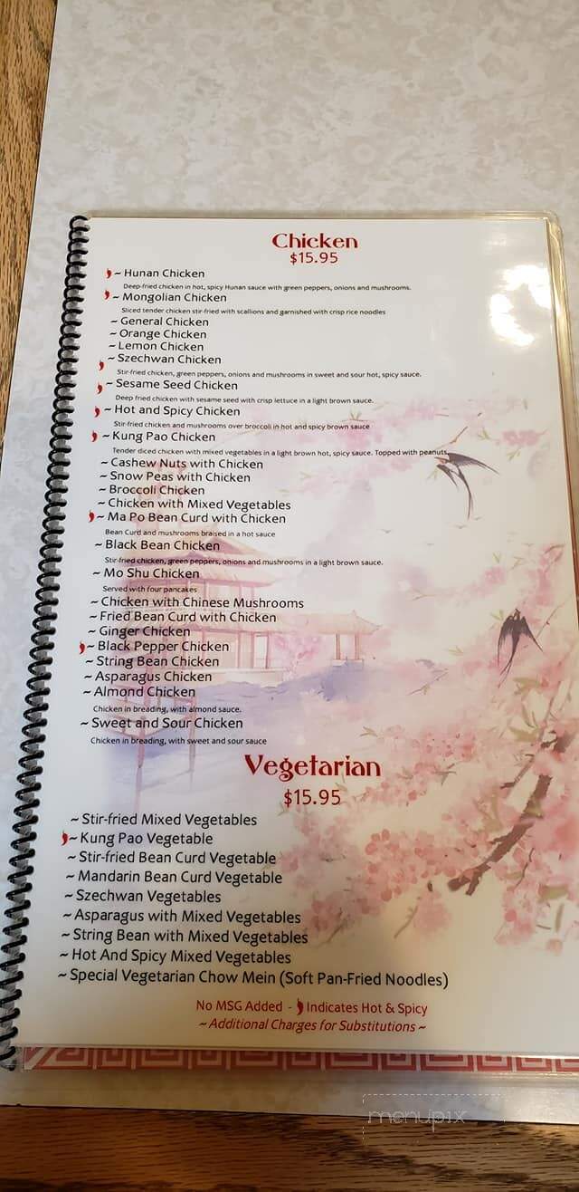 New Garden Restaurant - Pullman, WA menu_pic