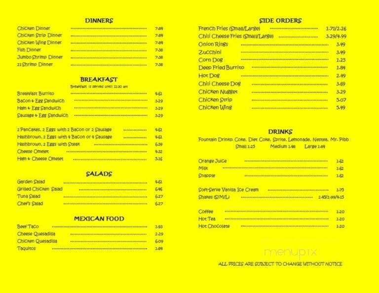 Wilson Burgers - Torrance, CA menu_pic