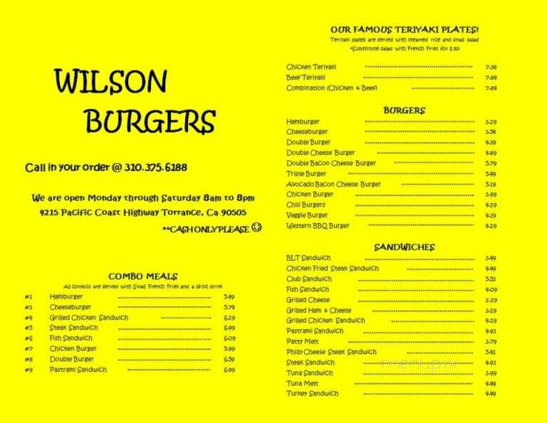 Wilson Burgers - Torrance, CA