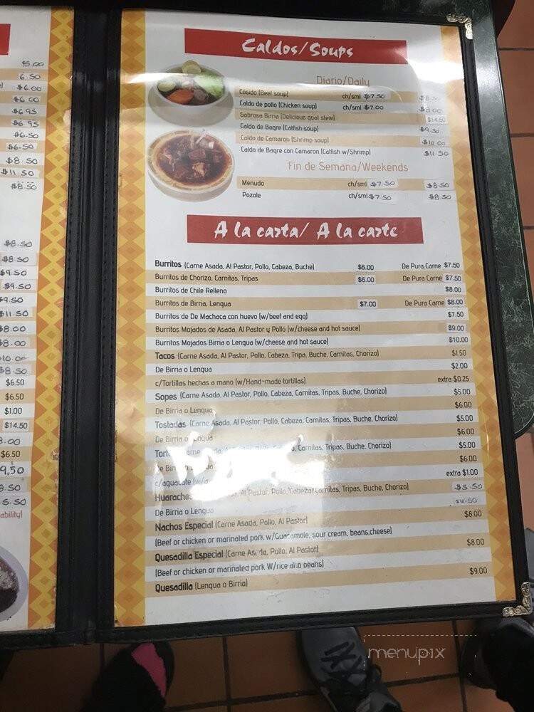 Taqueria La Que Si Llena - Los Angeles, CA menu_pic
