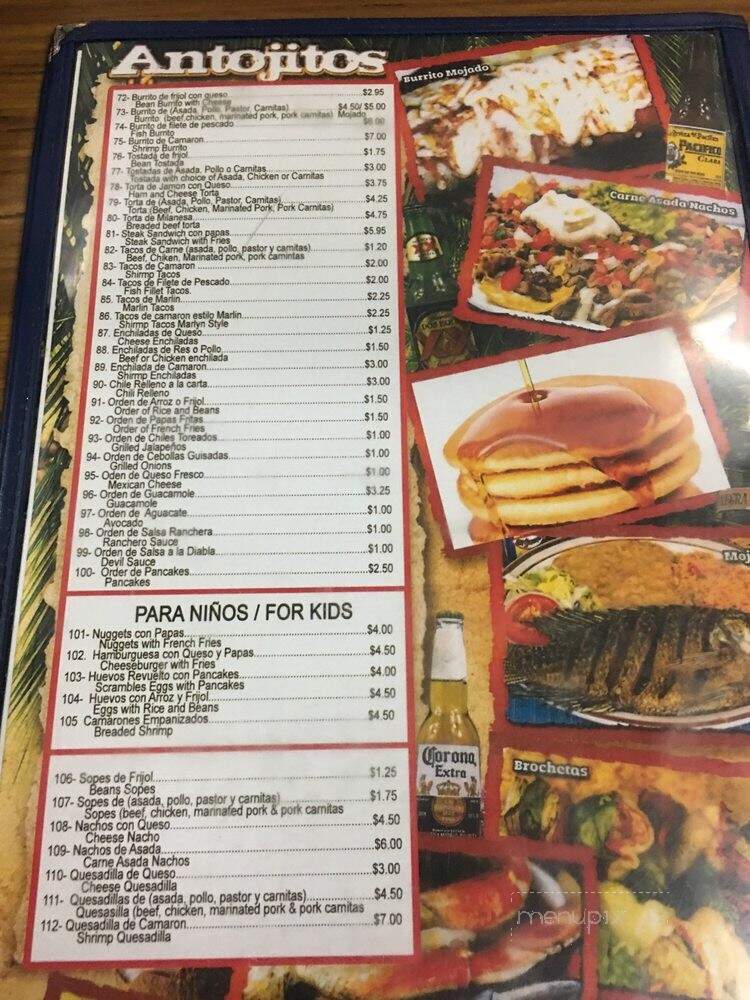 Marisco's Miramar - Bellflower, CA menu_pic