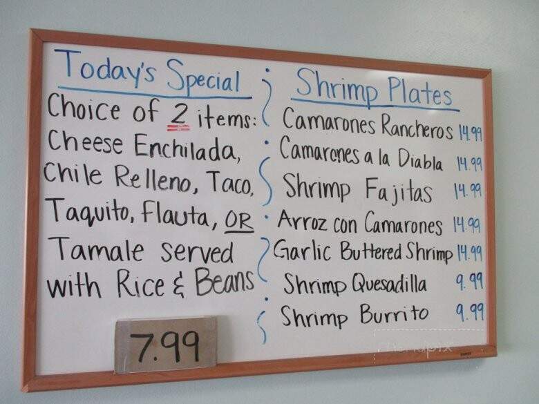 Antonios Mexican Food - Anaheim, CA menu_pic