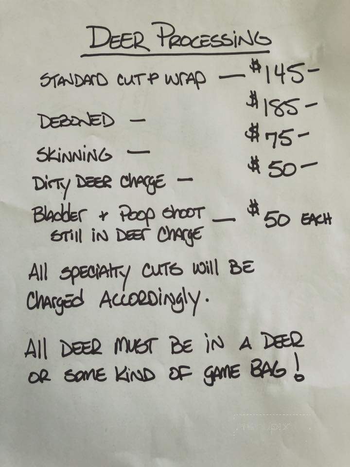 Albert's Meat Market & Deli - Bridgeport, CA menu_pic