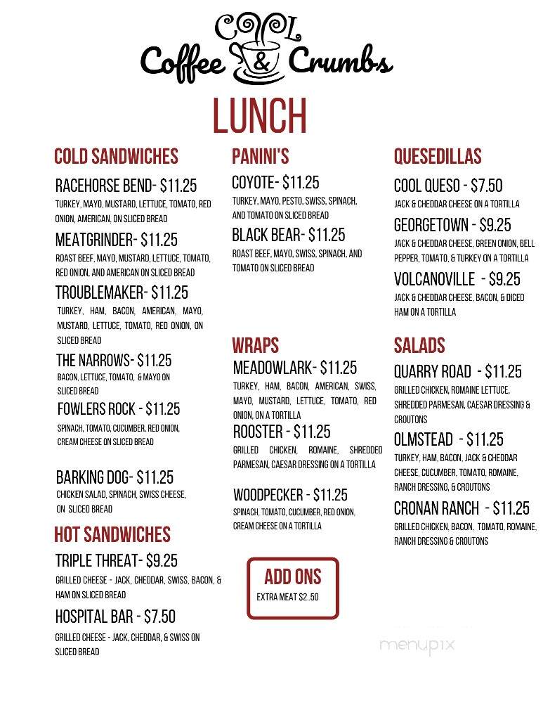 Cool Gold Nugget Cafe - Cool, CA menu_pic