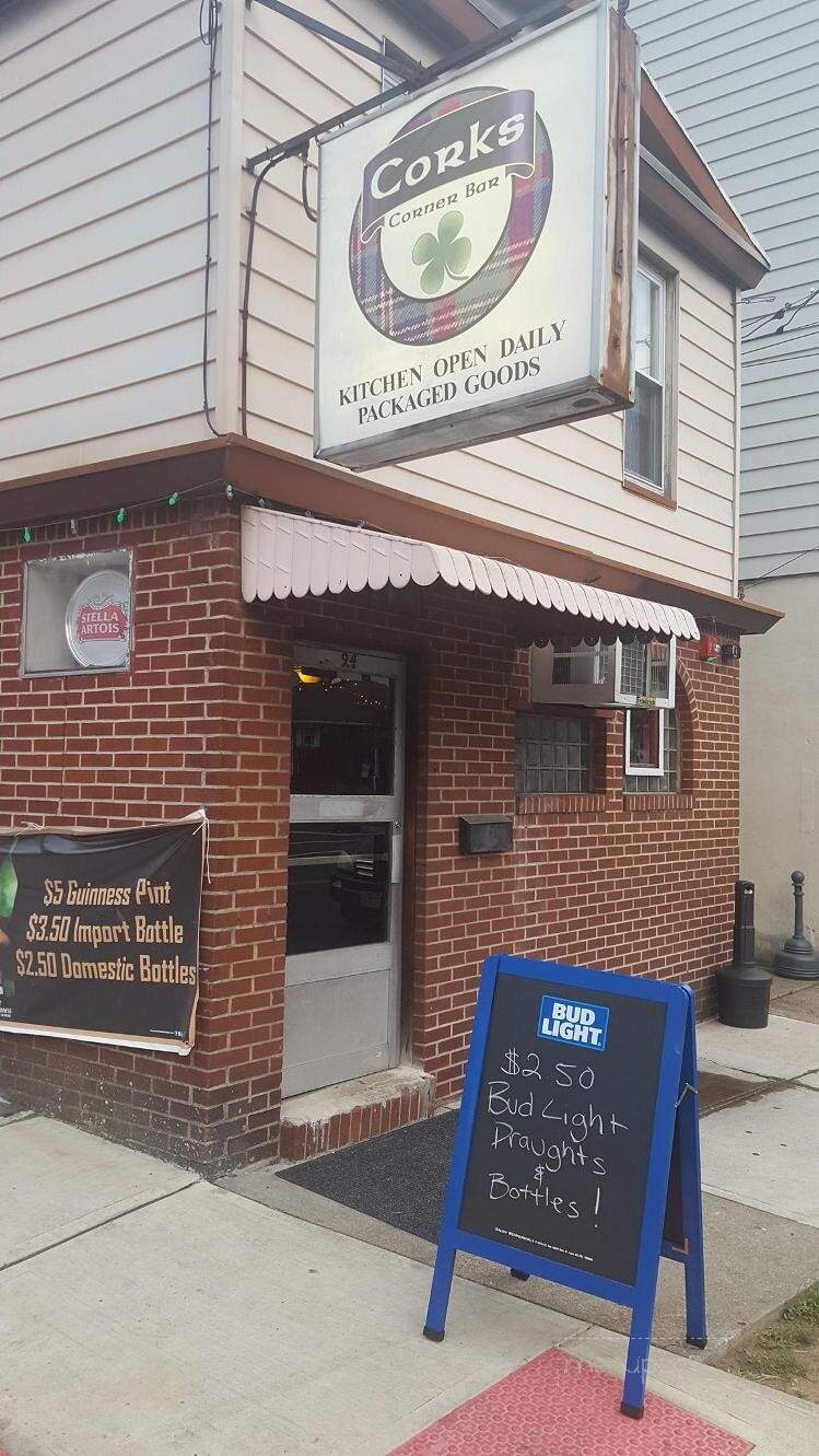 Corks Corner Bar - Nutley, NJ menu_pic