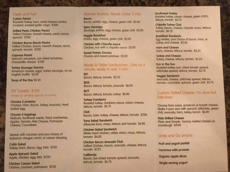 Froth Espresso - Englewood, CO menu_pic