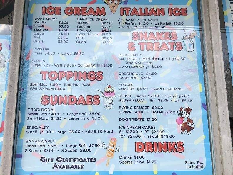 Twistee Cone - New Paltz, NY menu_pic