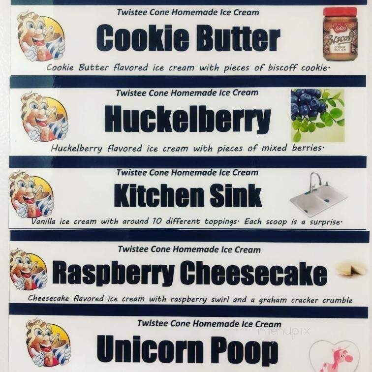 Twistee Cone - New Paltz, NY menu_pic
