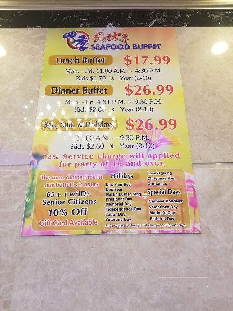 Shiki Seafood Buffet - Temple City, CA