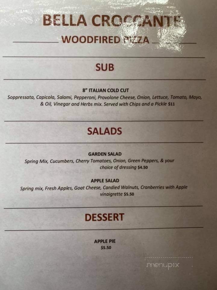 Bella Croccante Woodfired Pizza - Elliott City, MD