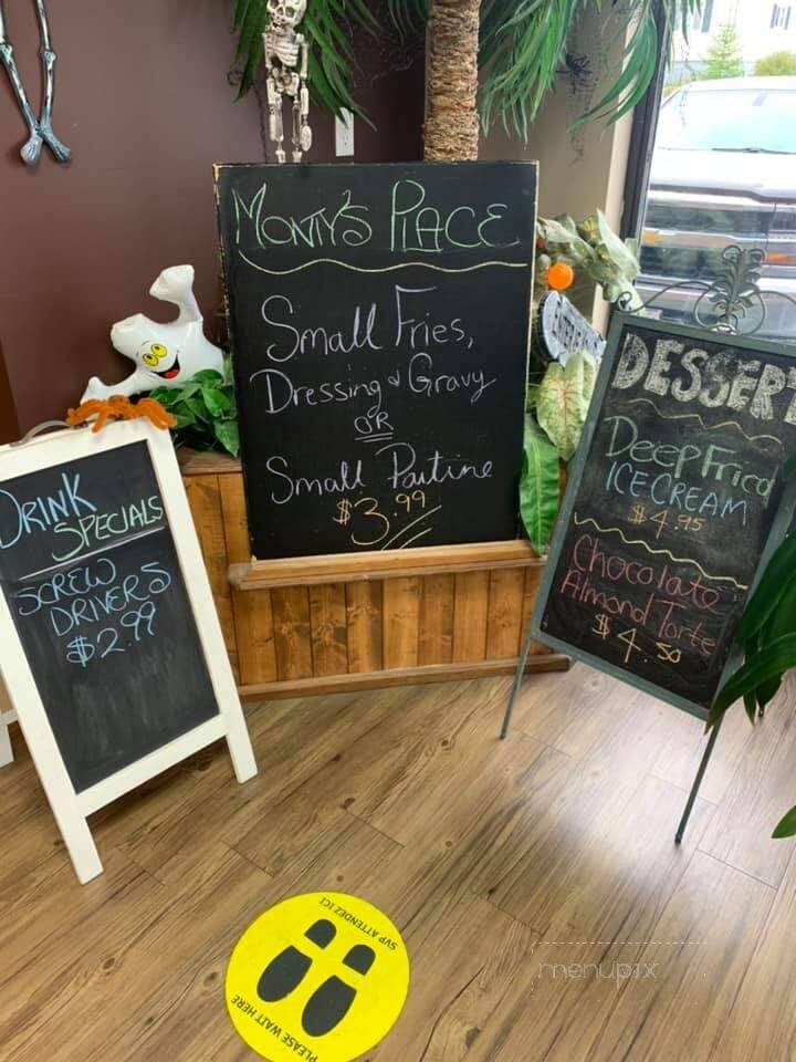 Monty's Place - Whitbourne, NL menu_pic