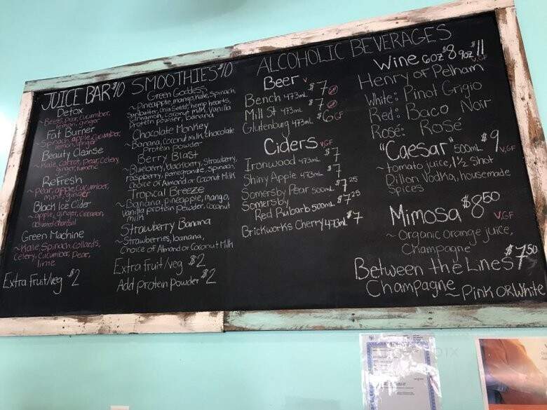 Root 8 - Lincoln, ON menu_pic