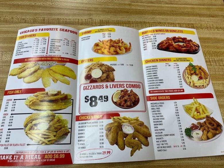 J & J Fish - Gary, IN menu_pic