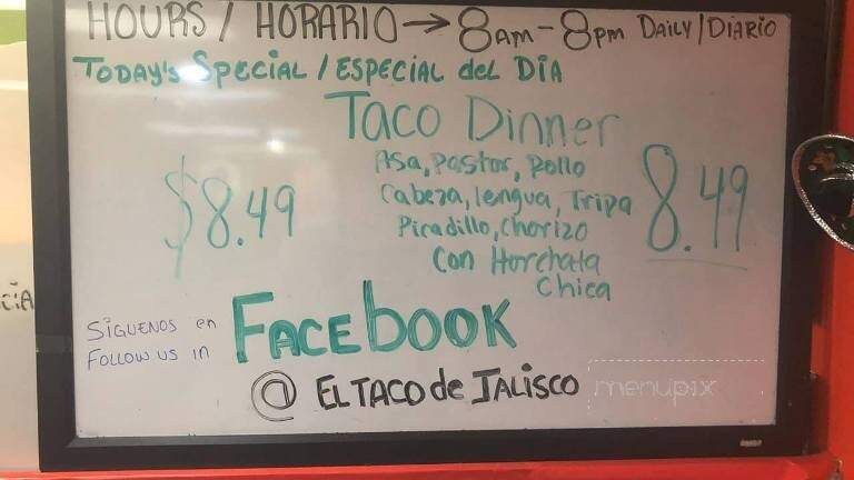 El Taco De Jalisco - Cicero, IL