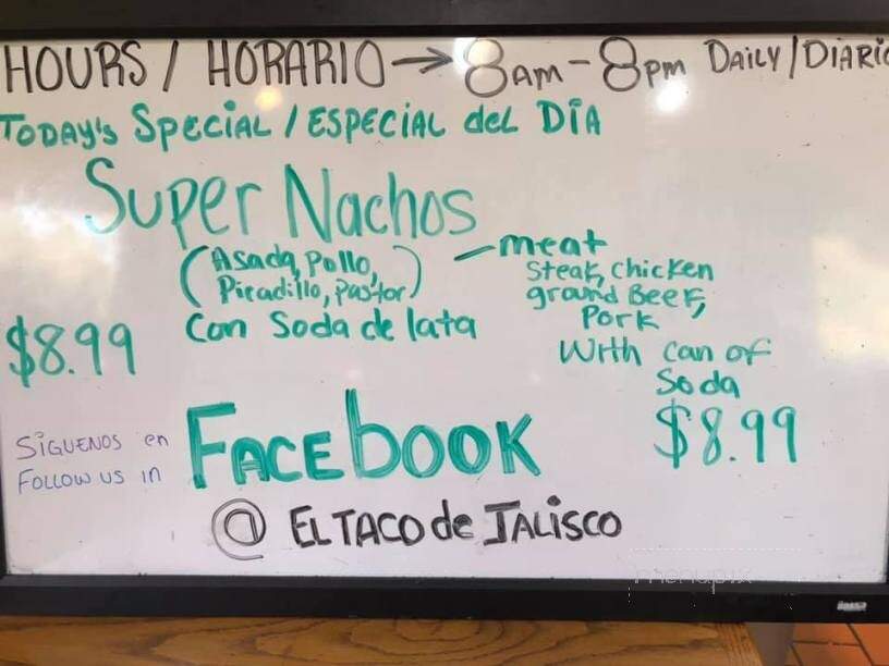 El Taco De Jalisco - Cicero, IL