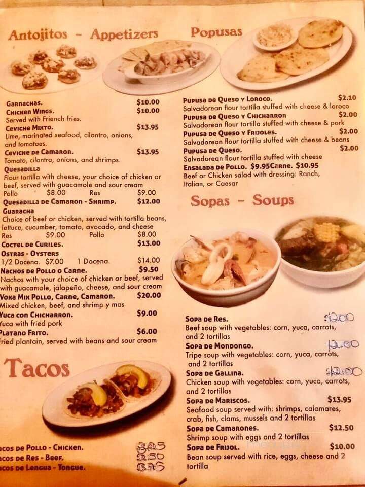 La Posada - Silver Spring, MD menu_pic