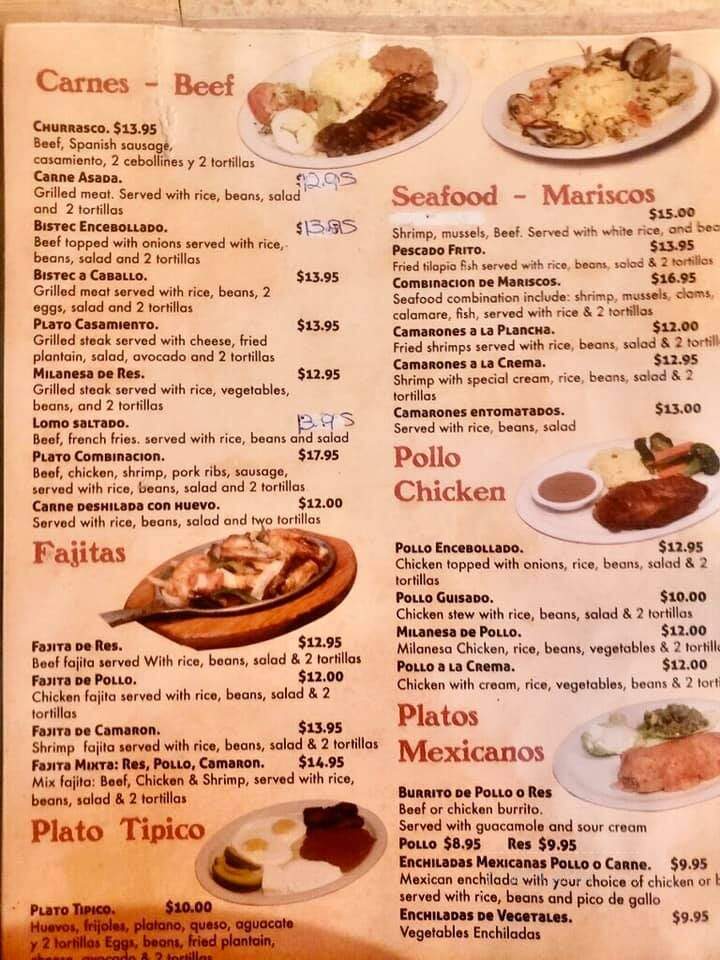La Posada - Silver Spring, MD menu_pic