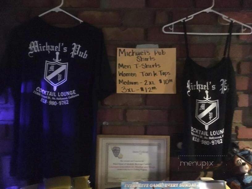 Michael's Pub - North Hollywood, CA menu_pic